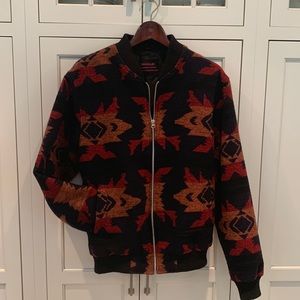 VINTAGE Aztec pattern vintage jacket